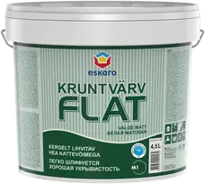 Sienų ir lubų gruntiniai dažai ESKARO FLAT, matiniai, baltos sp., 4,5l