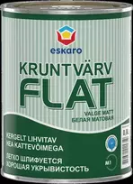 Sienų ir lubų gruntiniai dažai ESKARO FLAT, matiniai, baltos sp., 0.9l