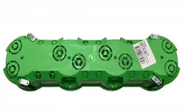 Keturvietė dėžutė į gipso kartoną Liregus, 283,4x73,3x46,5mm, 850 °C, IP20, žalios sp.