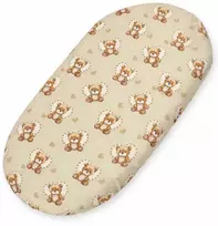 Medvilninis patalynės užvalkalas kūdikio lopšiui 75x35 cm Teddy Love