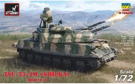 Armory Model Group Armory ZSU-23-4 Shilka 1/72 plastikinis 3in1 zenitinio pabūklo rinkinys