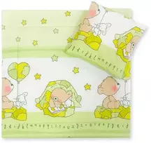 Patalynės komplektas kūdikiui Teddy Bear su balionu – jaukumui ir saldiems sapnams.