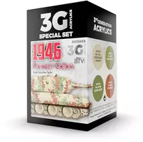 AK Interactive Panzer Colors 1946 akrilinių dažų rinkinys, 3 gen., AK11669