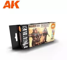AK Interactive modernių dykumos uniformų 3Gen akrilo dažų rinkinys