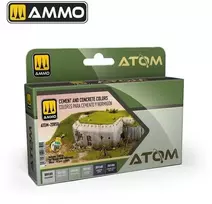 AMMO by MIG Jimenez AMMO MIG ATOM akrilinių dažų rinkinys „Cementas ir betonas“, 6 vnt.