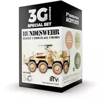 AK Interactive Bundeswehr dykumos kamufliažo akrilinių dažų rinkinys