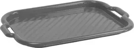 Padėklas plastikinis 53x37x3 cm pilkos spalvos Domotti 229017