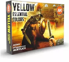 AK Interactive geltonų akrilinių dažų rinkinys, 3rd Gen, 6 vnt.
