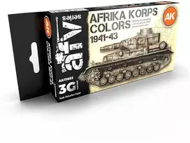 AK Interactive Afrika Korps 1941-43 akrilinių dažų rinkinys, 6 spalvos