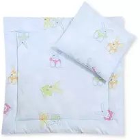 Patalynės komplektas kūdikiui Happy Rabbits Pram – švelnumui ir saldžiam miegui kasdien.