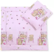 Patalynės komplektas kūdikių vežimėliui Teddies – švelnumui ir jaukumui pirmosioms dienoms.