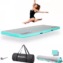 Pripučiamas mankštos kilimėlis inSPORTline Airstunt 300 x 100 x 10 cm, baltas