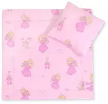Pink Rožinė Patalynės komplektas kūdikiui Rožinė Princess Pram – jaukumui ir saldžiam miegui mažyliui.