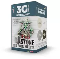 AK Interactive Wargame akrilinių dažų rinkinys akmeniui ir uolienoms