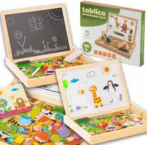 „Extralink Toys“ – kreida ir magnetinė lenta, lavinamoji, dvipusė