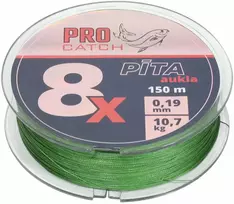 Pintas valas Pro Catch X8 0.19mm 150m žalios spalvos