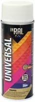 Aerozoliniai universalūs dažai INRAL UNIVERSAL balta RAL9010 blizgūs 400 ml.