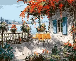 Tapyba pagal numerius Wizardi Beldizart Dažymo pagal skaičius rinkinys "Kavinė" 40x50 cm RK005 0125 0326