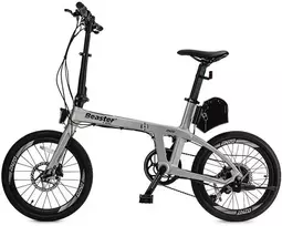 Beaster Scooter Sulankstomas elektrinis karboninio rėmo dviratis Beaster, BS126S, sidabrinis, 250 W