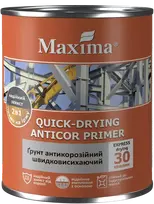 Greitai džiūstantis antikorozinis gruntas MAXIMA, raudonai rudas, 0.9kg