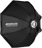 Apšvietimo Modifikatorius - Westcott Softbox ClickBox Octa-42, 42 colių, Bowens-Mount, Sidabrinė