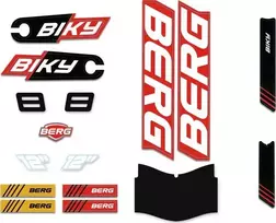 Berg Biky - Sticker Set Cross Raudona Handbrake