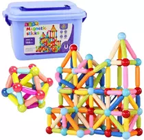 Lean Toys Magnetinių detalių rinkinys 166 vnt.