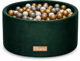 FLUMI personalizuotas kamuoliukų baseinas + 200 kamuoliukų, Dark Žalias