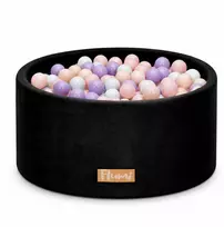 FLUMI personalizuotas kamuoliukų baseinas + 200 kamuoliukų, Juodas