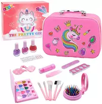 Lean Toys Kosmetinė rožinė