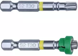 Atsuktuvų antgalis su magnetine galvute T30 x 50 mm S2 2vnt. FORTUM 4741487