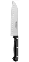 Santoku peilis Ultracorte Tramontina ašmenys 17.8cm su juoda PP rankena