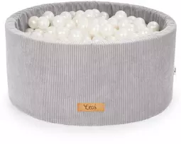 FLUMI personalizuotas kamuoliukų baseinas + 200 kamuoliukų VELOUR, Pilkas