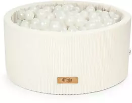 FLUMI personalizuotas kamuoliukų baseinas + 200 kamuoliukų VELOUR, Kreminis
