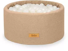 FLUMI personalizuotas kamuoliukų baseinas + 200 kamuoliukų TEDDY, Dark rusvai gelsvas