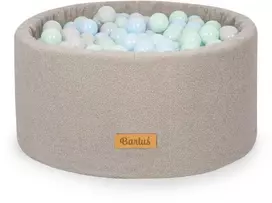 FLUMI personalizuotas kamuoliukų baseinas + 200 kamuoliukų TEDDY, Pilkas