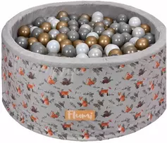 FLUMI personalizuotas kamuoliukų baseinas + 200 kamuoliukų, Fox