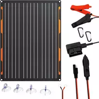 FlexSolar saulės baterija 20 W, 12 V, IP67 neperšlampama, monokristalinis modulis su SAE jungtimi TC20