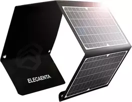 ELECAENTA nešiojama saulės baterija 30 W ETFE, USB-C, 3 jungtys, PD18 W, QC3.0, LSFC-30