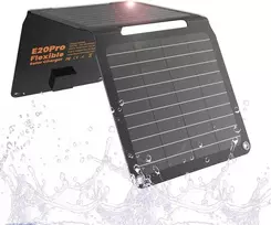FlexSolar saulės įkroviklis 20 W, USB-A ir USB-C, IP67, sulankstomas, ETFE, YL-E20pro-US