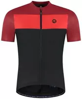 Vyriški dviratininko marškinėliai Rogelli Core Block, juodai raudoni, 4XL
