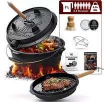 Lumarko Gusskönig Wypalany komplektas Dutch Oven 7L su nóżkami