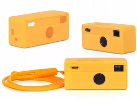 Dėklas LoveInstant Futerał Dėklas Dėklas Case Osłona Silikon Do Kodak Charmera + Smycz / Geltonas