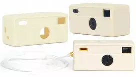 Dėklas LoveInstant Futerał Dėklas Dėklas Case Osłona Silikon Do Kodak Charmera + Smycz / Kremas