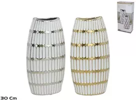 Keraminė vaza 14,5 x 7,5 x 30 cm, 2 rūšių, DECORLIFE