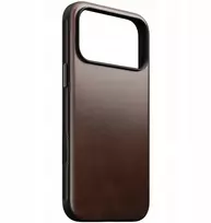Nomad Modern Odinis dėklas - skórzane etui do iPhone 17 Pro kompatybilne su MagSafe| skóra Horween (rustic ruda)