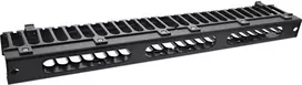 InLine® 19" 1U Cable management panel, RAL 9005 juodas
