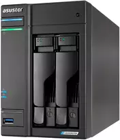 Serveris NAS Asustor AS6702T Lockerstor 2 Gen2; Bokštinis; 2x (3,5 colio SATA HDD / 2,5 colio SSD); Intel Celeron N5105; 4GB DDR4 SODIMM (maks. 16GB), 2x 5GB, 4x M.2 2280 NVMe PCIe 3.0, 2x USB 3.2 Gen 2, 1x HDMI 2.0b