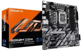 Pagrindinė plokštė GIGABYTE B860M D3W płyta główna Intel B860 LGA 1851 (Socket V1) micro ATX