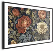 Artgeist Plakatas - Tapestry Large Retro Flowers
